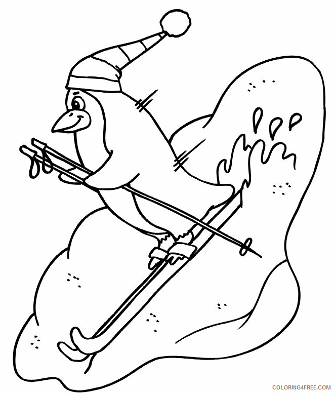 Antarctica Coloring Pages Printable Sheets Animal Penguin coloring 2021 a 1634 Coloring4free