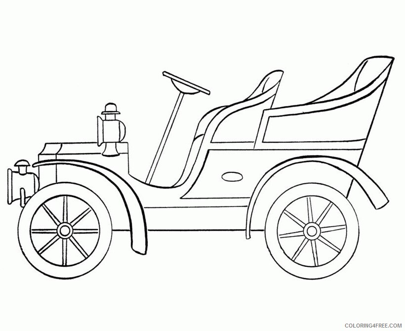 Antique Car Coloring Pages Printable Sheets Free printable antique car coloring 2021 a 1688 Coloring4free