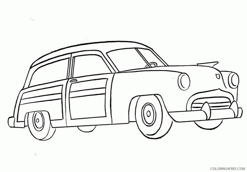 Antique Car Coloring Pages Printable Sheets Print out Estate car coloring 2021 a 1690 Coloring4free
