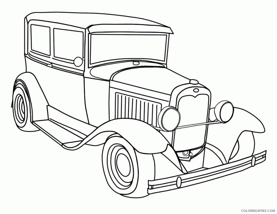 Antique Car Coloring Pages Printable Sheets Supercar Page Bugatti Veyron 2021 a 1691 Coloring4free