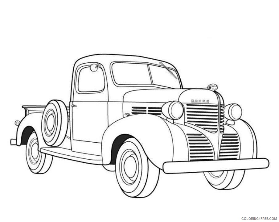 Antique Car Coloring Pages Printable Sheets old car Colouring page 2021 a 1689 Coloring4free