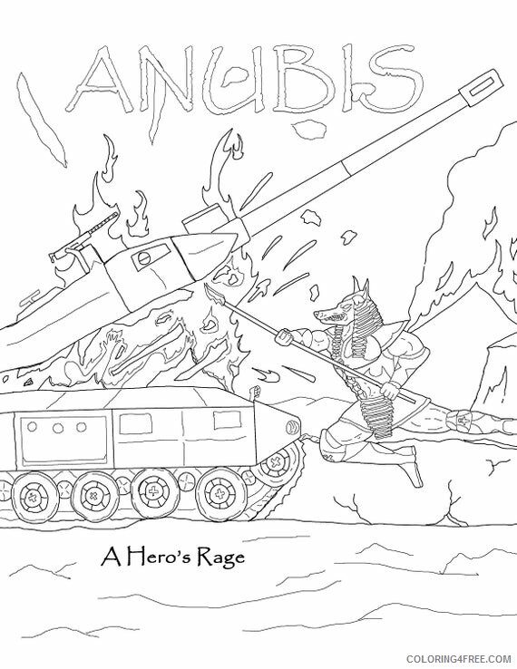 Anubis Coloring Pages Printable Sheets Anubis Cosmic Hero 5 pack 2021 a 1706 Coloring4free