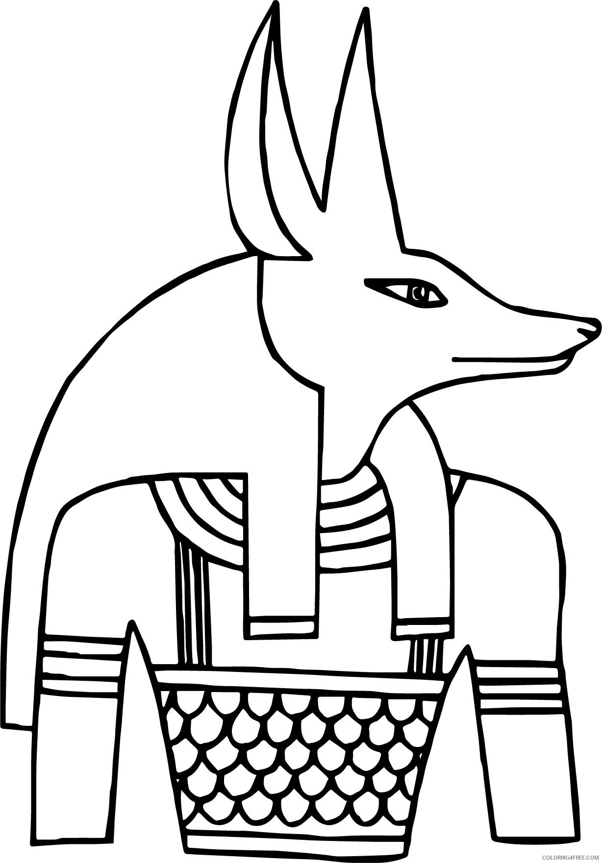 Anubis Coloring Pages Printable Sheets Anubis Just Page Wecoloringpage 2021 a 1709 Coloring4free