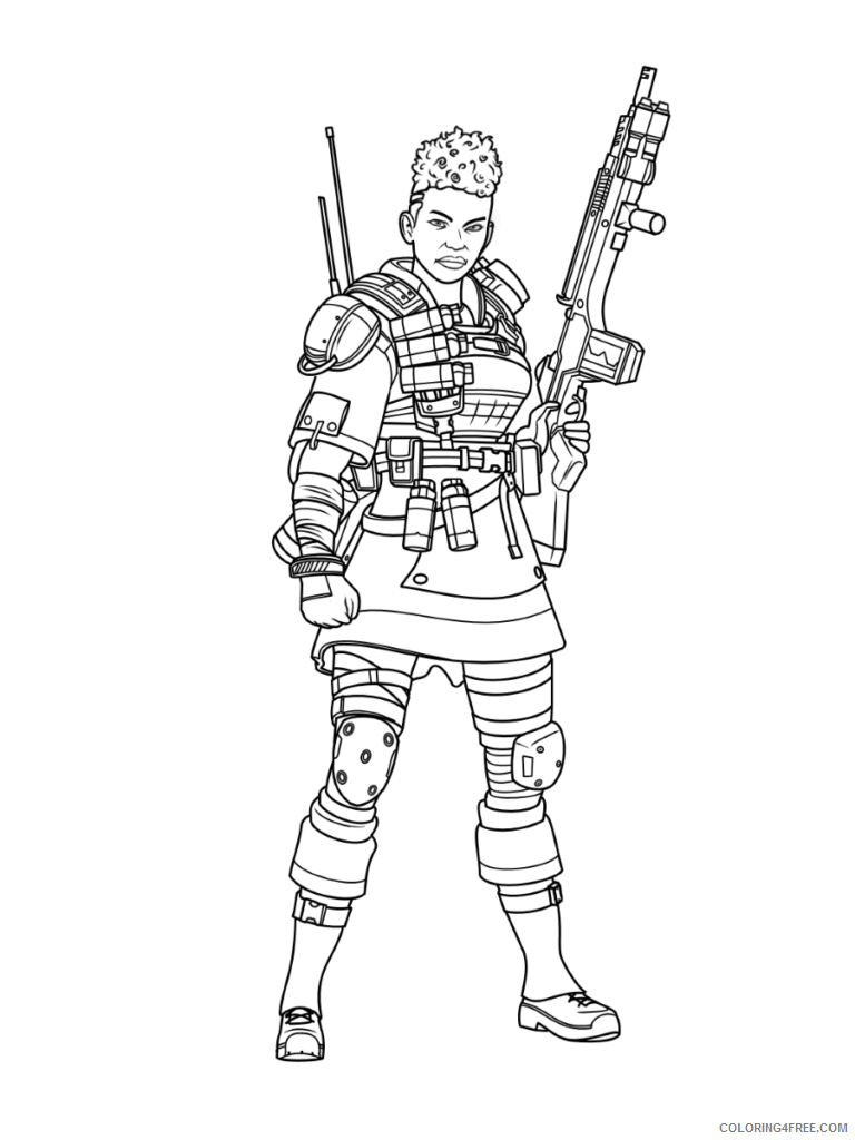 Apex Legends Coloring Pages Printable Sheets Apex Legends Print 2021 a 1747 Coloring4free