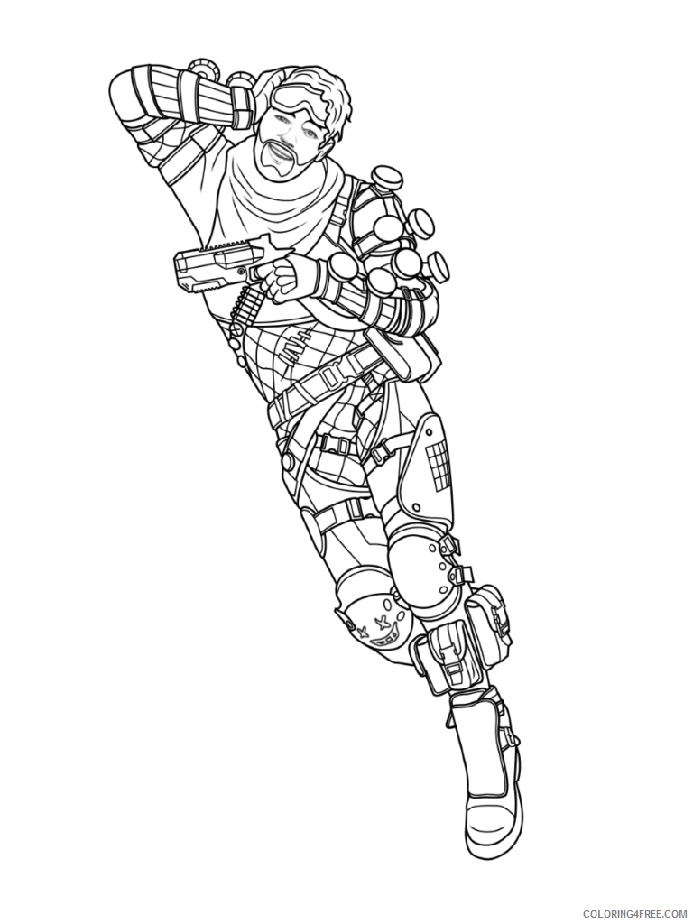 Apex Legends Coloring Pages Printable Sheets Apex Legends Print 2021 a 1751 Coloring4free