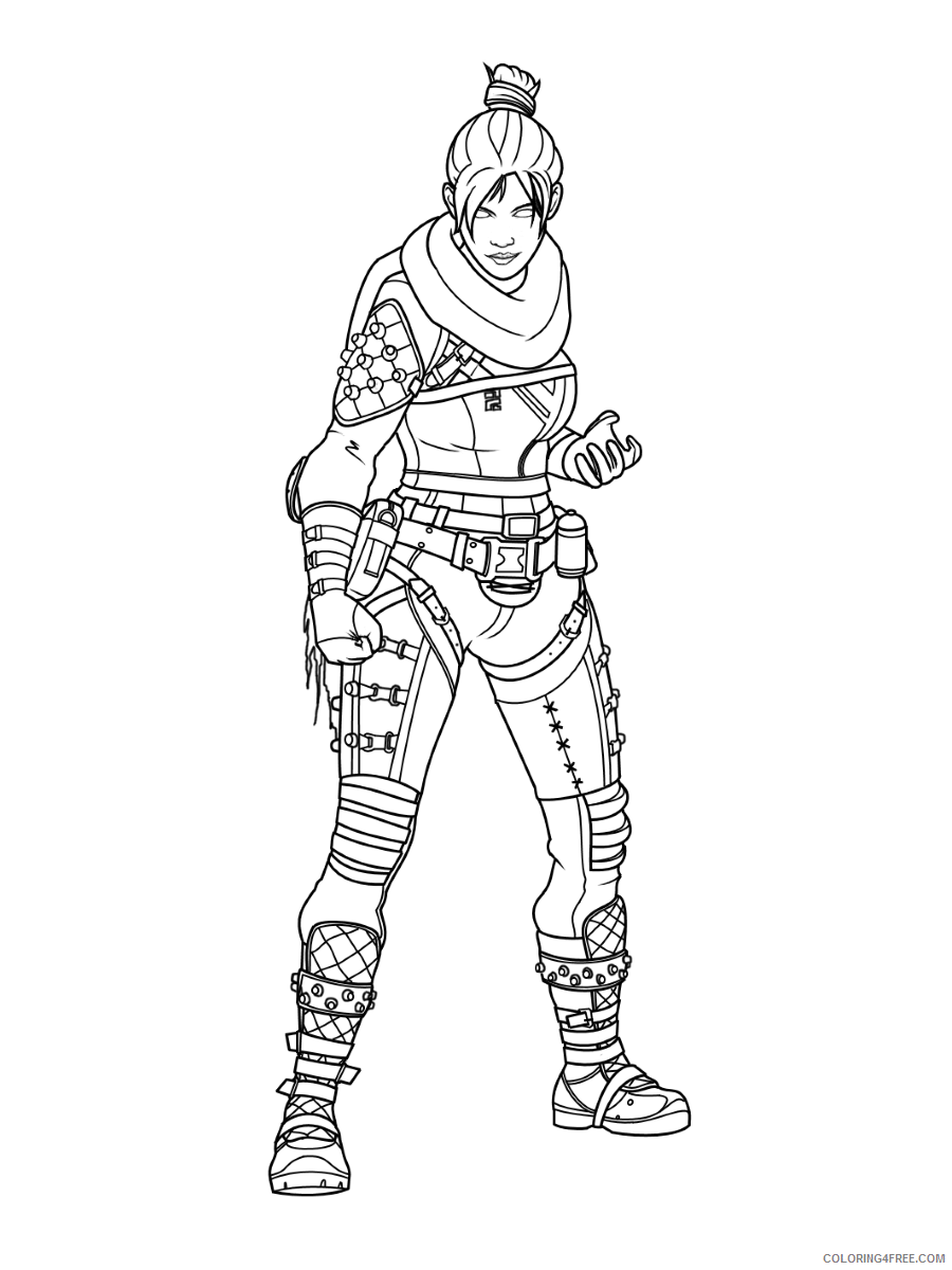 Apex Legends Coloring Pages Printable Sheets Apex Legends Print 2021 a 1752 Coloring4free