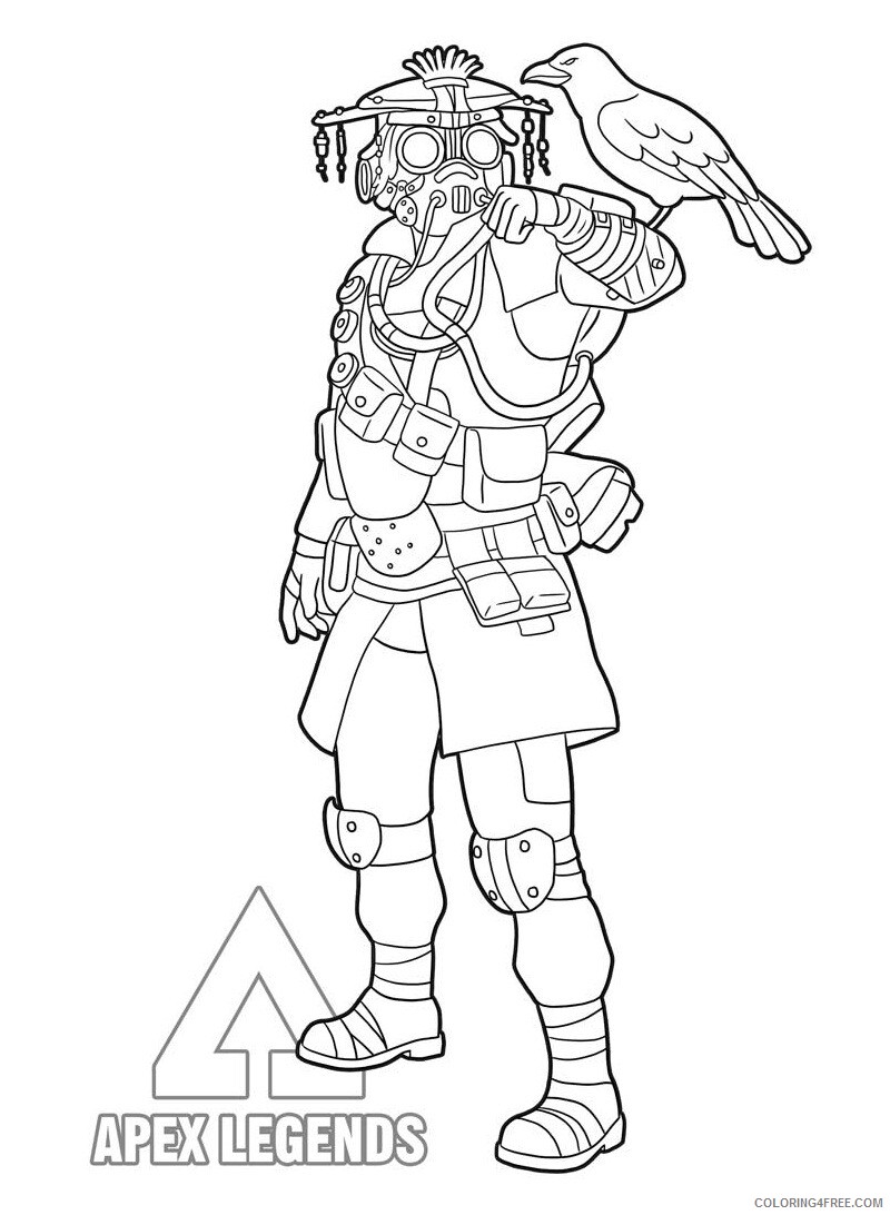Apex Legends Coloring Pages Printable Sheets Top 18 Printable Apex Legends 2021 a 1760 Coloring4free