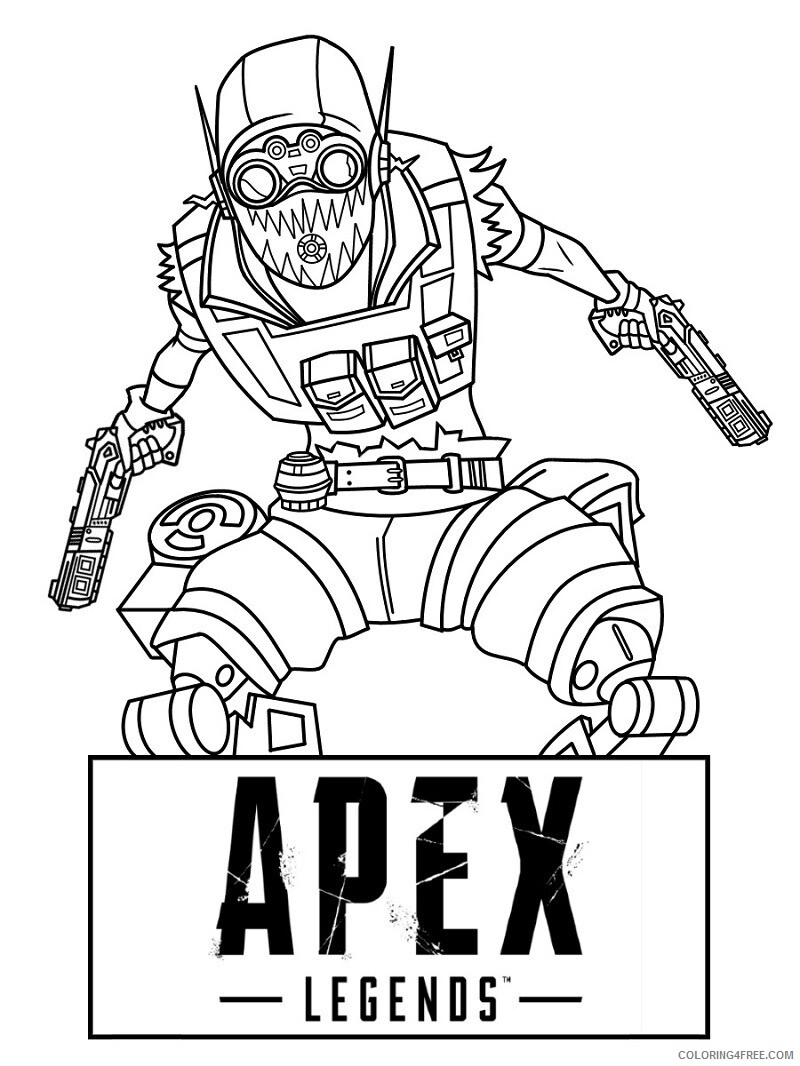 Apex Legends Coloring Pages Printable Sheets Top 18 Printable Apex Legends 2021 a 1761 Coloring4free