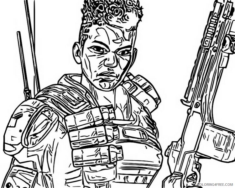 Apex Legends Coloring Pages Printable Sheets page Apex Legends Bangalore 2021 a 1755 Coloring4free