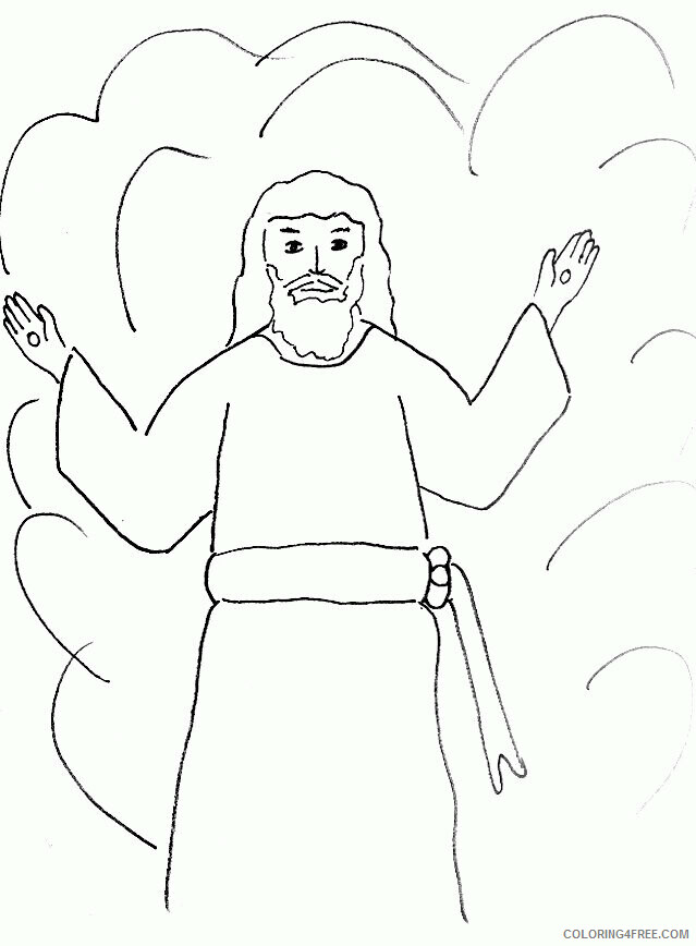 Apostle Paul Coloring Pages Printable Sheets Bible Story Page Lord 2021 a 1772 Coloring4free