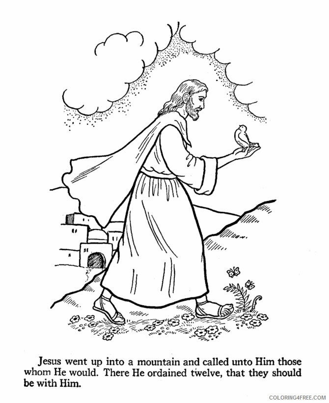 Apostle Paul Coloring Pages Printable Sheets New Testament The 2021 a 1783 Coloring4free