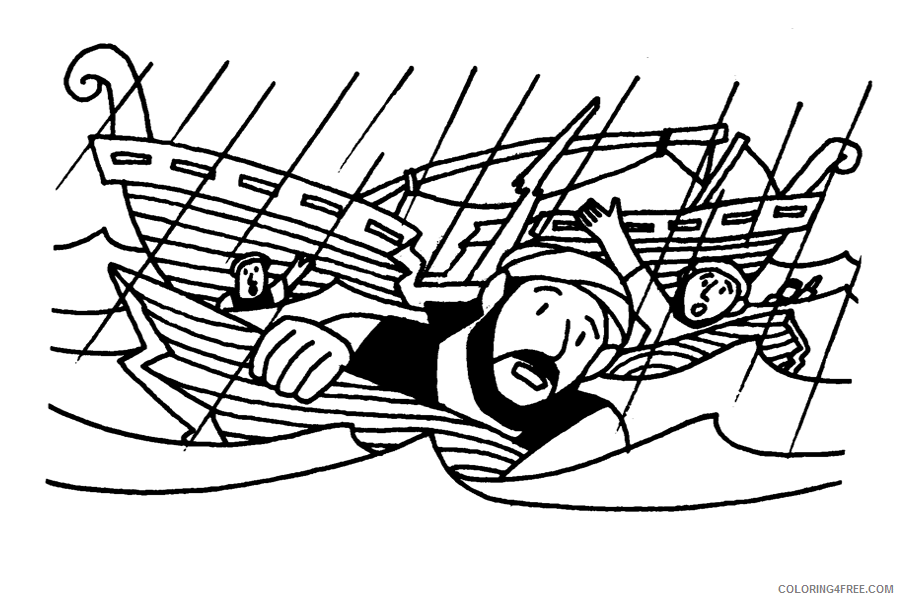 Apostle Paul Coloring Pages Printable Sheets Paul Shipwrecked Page png 2021 a 1792 Coloring4free