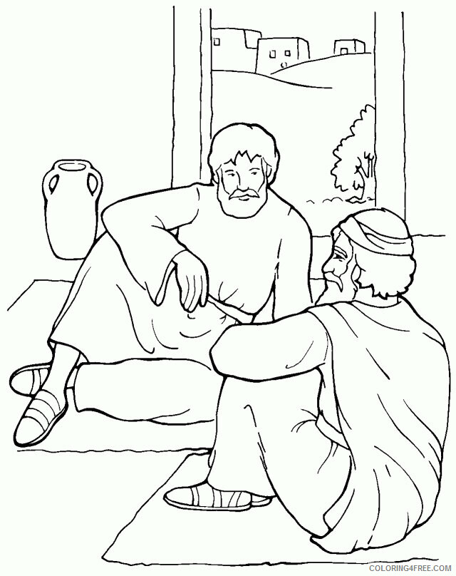 Apostle Paul Coloring Pages Printable Sheets The Apostle Paul Page 2021 a 1800 Coloring4free