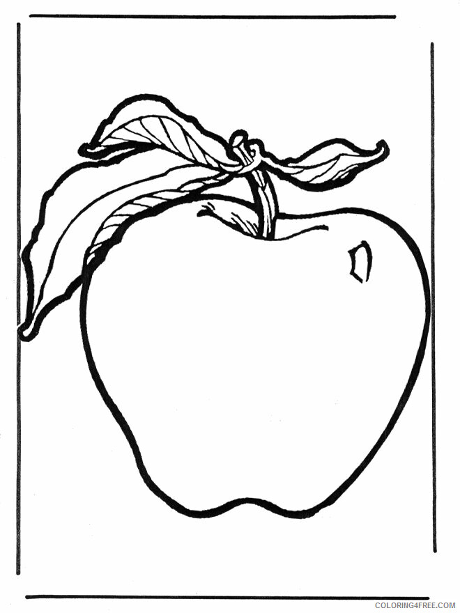 Apple A Fruit or Vegetable Printable Sheets Apple 1 vegetable and fruits 2021 a 1804 Coloring4free