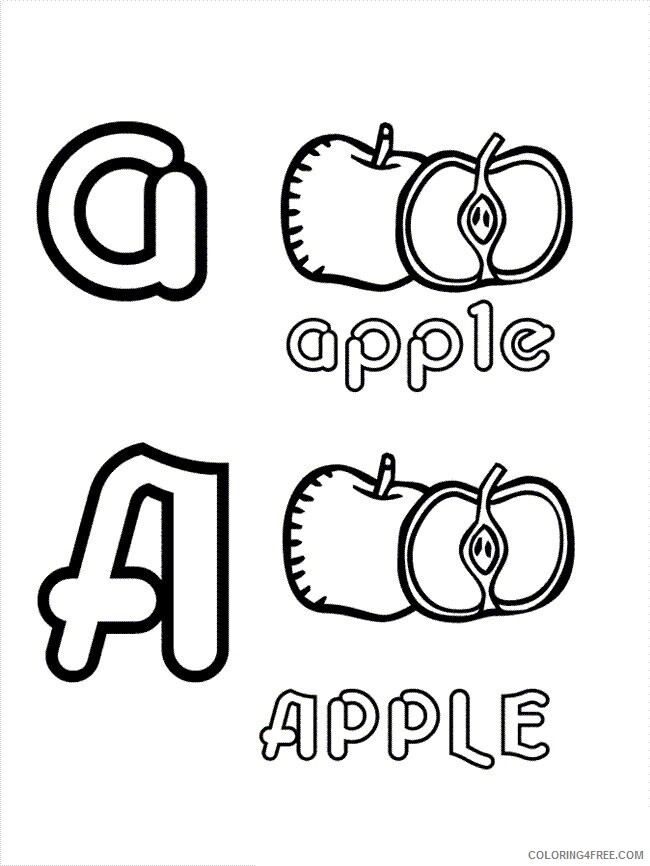 Apple A Fruit or Vegetable Printable Sheets Apple Fruit Page 9 2021 a 1805 Coloring4free