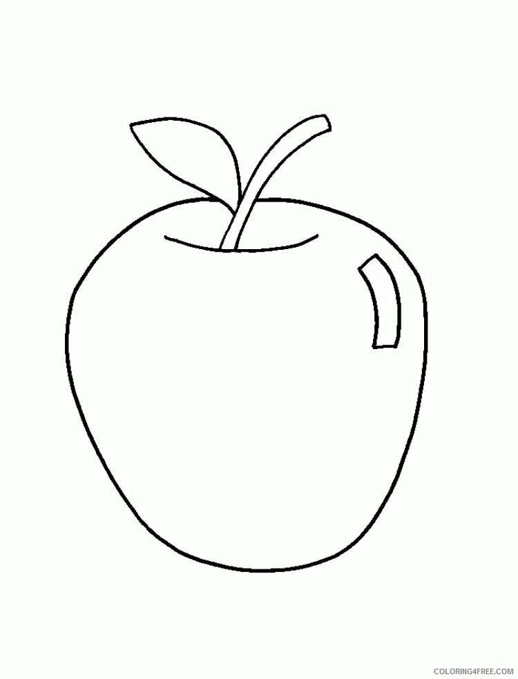 Apple A Fruit or Vegetable Printable Sheets Delicious Apple Fresh Fruit 2021 a 1807 Coloring4free