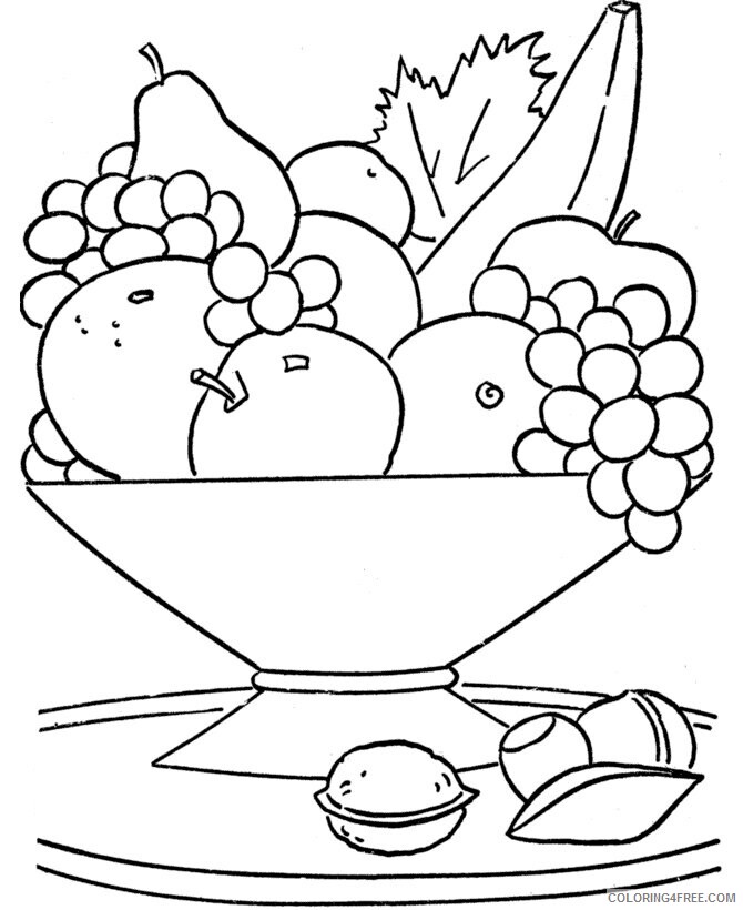 Apple A Fruit or Vegetable Printable Sheets Free Printable Fruit Pages 2021 a 1808 Coloring4free