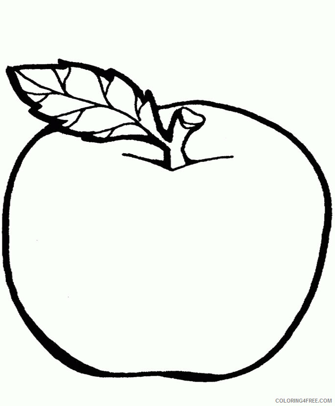 Apple A Fruit or Vegetable Printable Sheets The Delicious Fruit Apple Coloring 2021 a 1815 Coloring4free