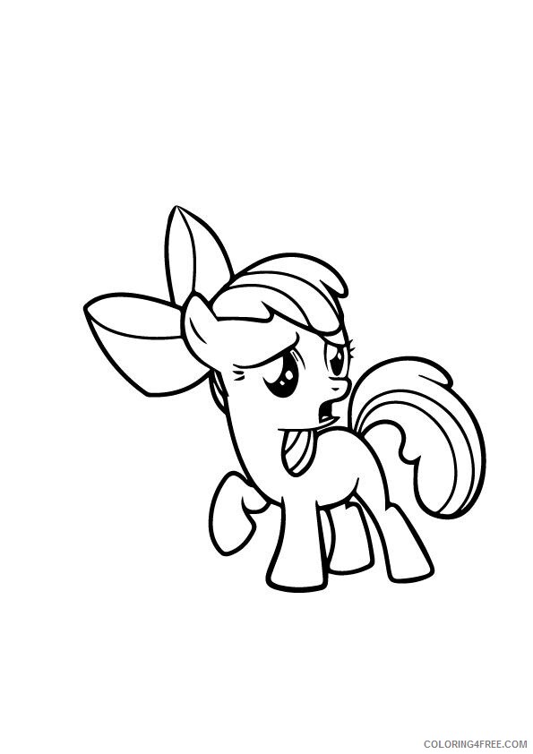 Apple Bloom Coloring Pages Printable Sheets A Apple Bloom My Little 2021 a 1817 Coloring4free