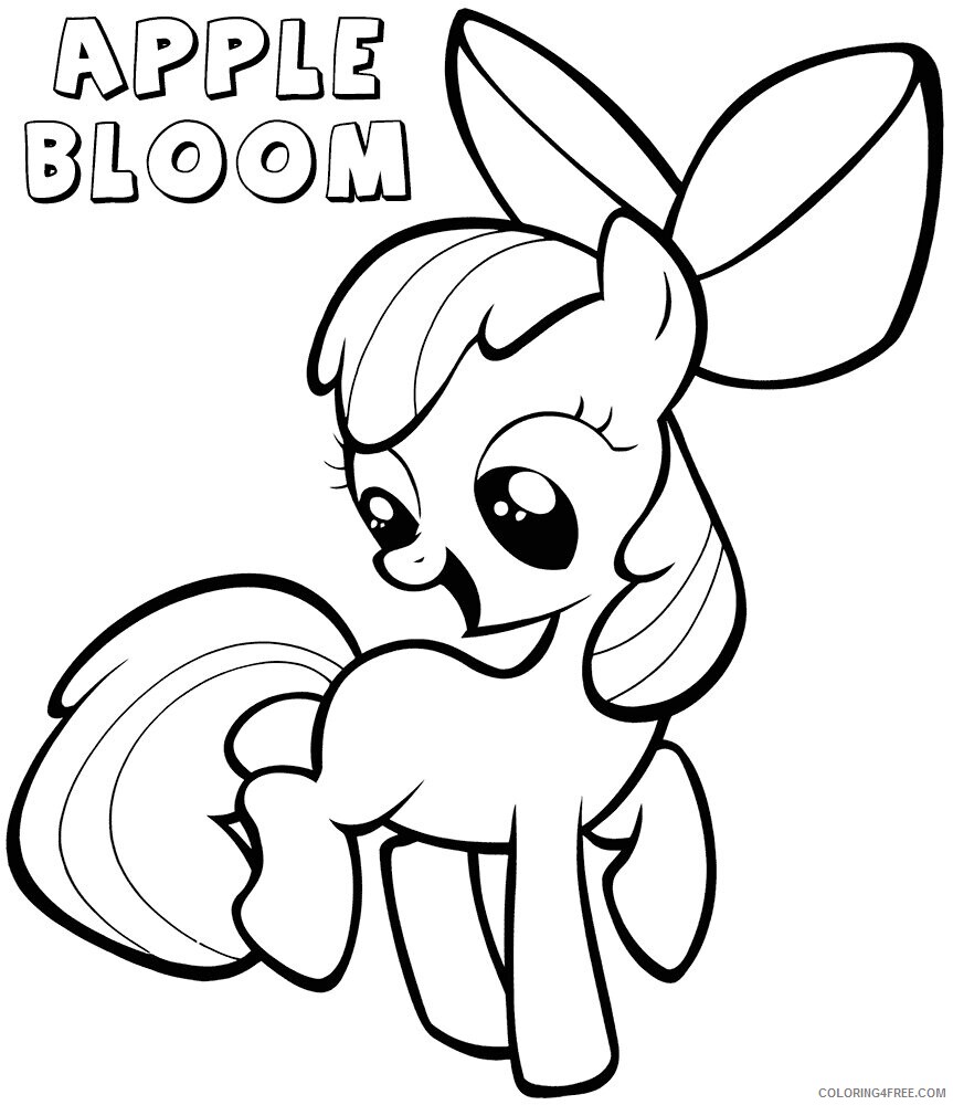 Apple Bloom Coloring Pages Printable Sheets Apple Bloom Coloring 2021 a 1822 Coloring4free