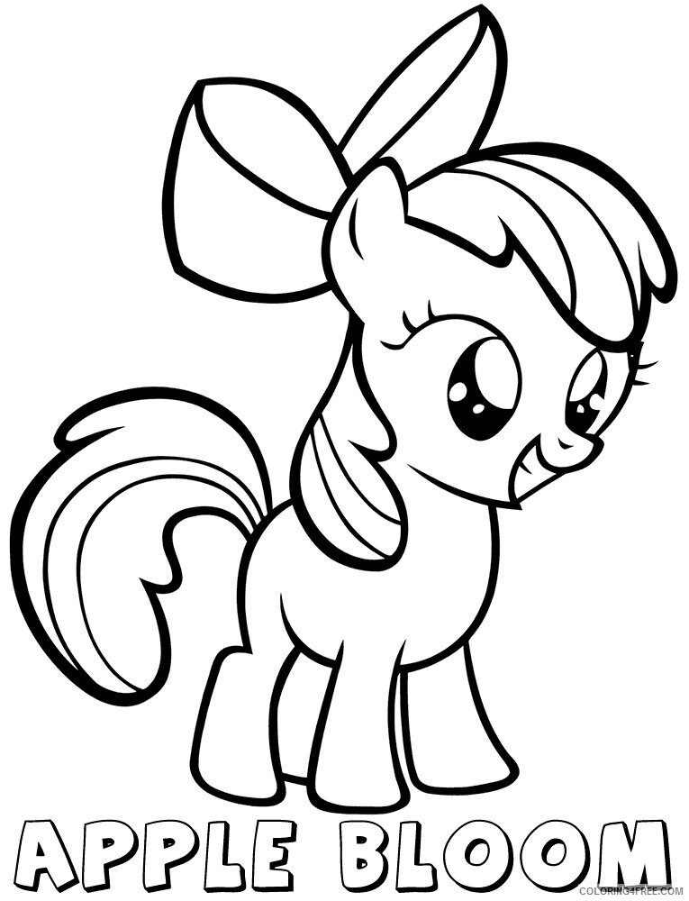 Apple Bloom Coloring Pages Printable Sheets Apple Bloom Coloring 2021 a 1823 Coloring4free