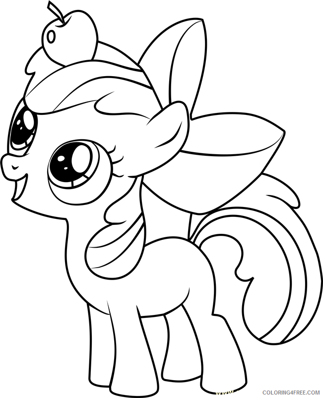 Apple Bloom Coloring Pages Printable Sheets Apple Bloom Page Free 2021 a 1818 Coloring4free
