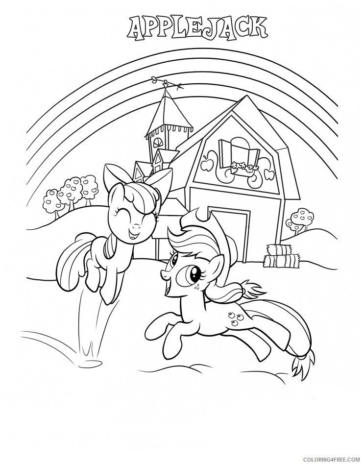 Apple Bloom Coloring Pages Printable Sheets book My Little Pony 2021 a 1824 Coloring4free