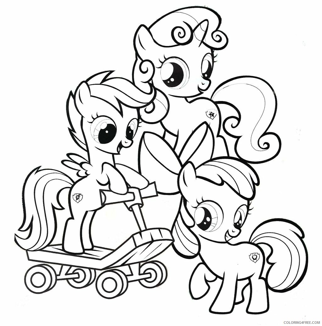 Apple Bloom Coloring Pages Printable Sheets ideas Tremendous My 2021 a 1825 Coloring4free