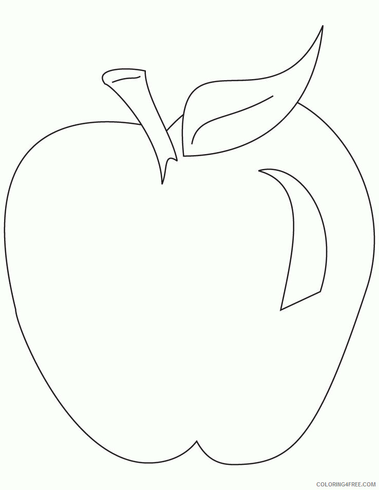 Apple Color Printable Sheets Apple Page Download Free 2021 a 1854 Coloring4free