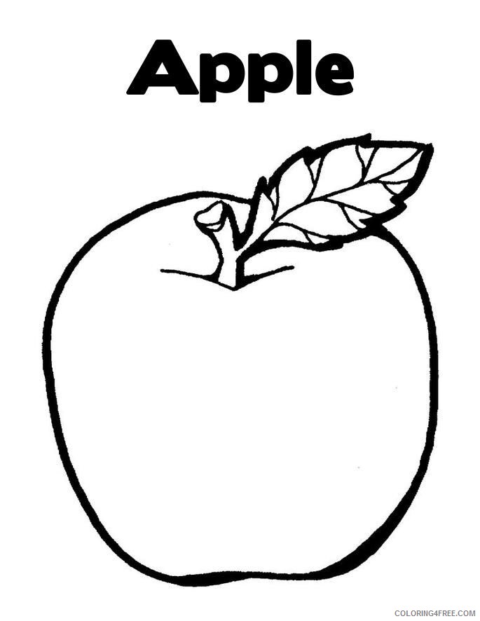 Apple Color Printable Sheets Pin Lime Page Cake 2021 a 1869 Coloring4free