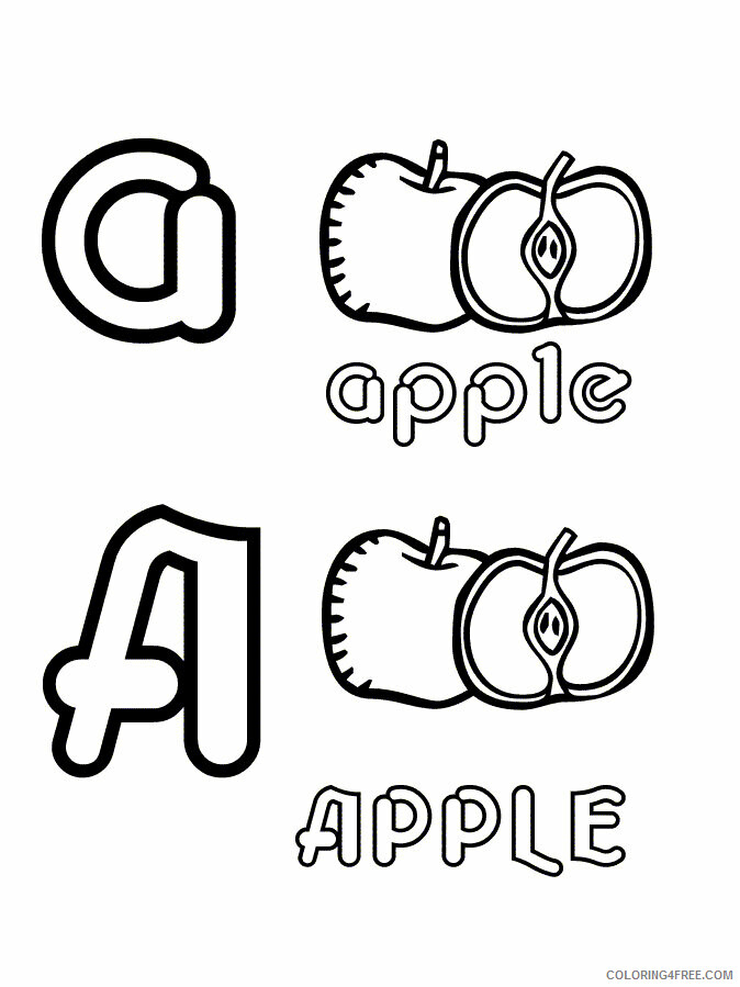 Apple Coloring Pages For Preschoolers Printable Sheets Food Best Coloring 2021 a 1924 Coloring4free