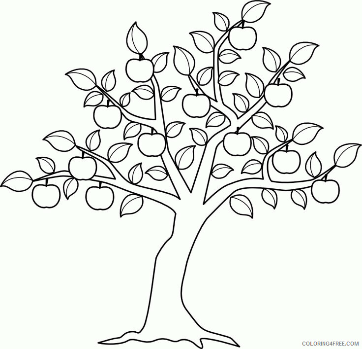 Apple Coloring Pages for Kids Printable Sheets Apple Pattern Free 2021 a 1911 Coloring4free