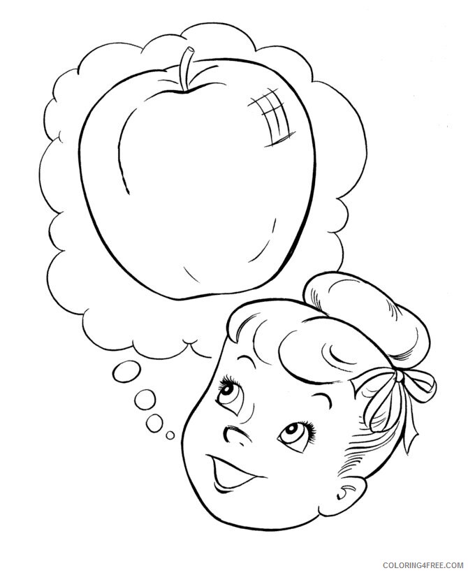 Apple Coloring Pages for Kids Printable Sheets Apple fruit jpg 2021 a 1902 Coloring4free