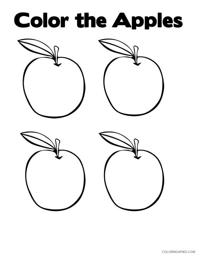 Apple Coloring Pages for Kids Printable Sheets apple in half Colouring Pages 2021 a 1909 Coloring4free