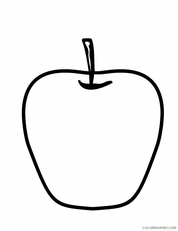 Apple Coloring Pages for Kids Printable Sheets printable fruits Apple Pages 2021 a 1919 Coloring4free