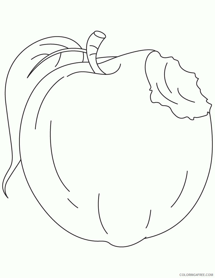 Apple Coloring Picture Printable Sheets Apple Page Download Free 2021 a 1933 Coloring4free