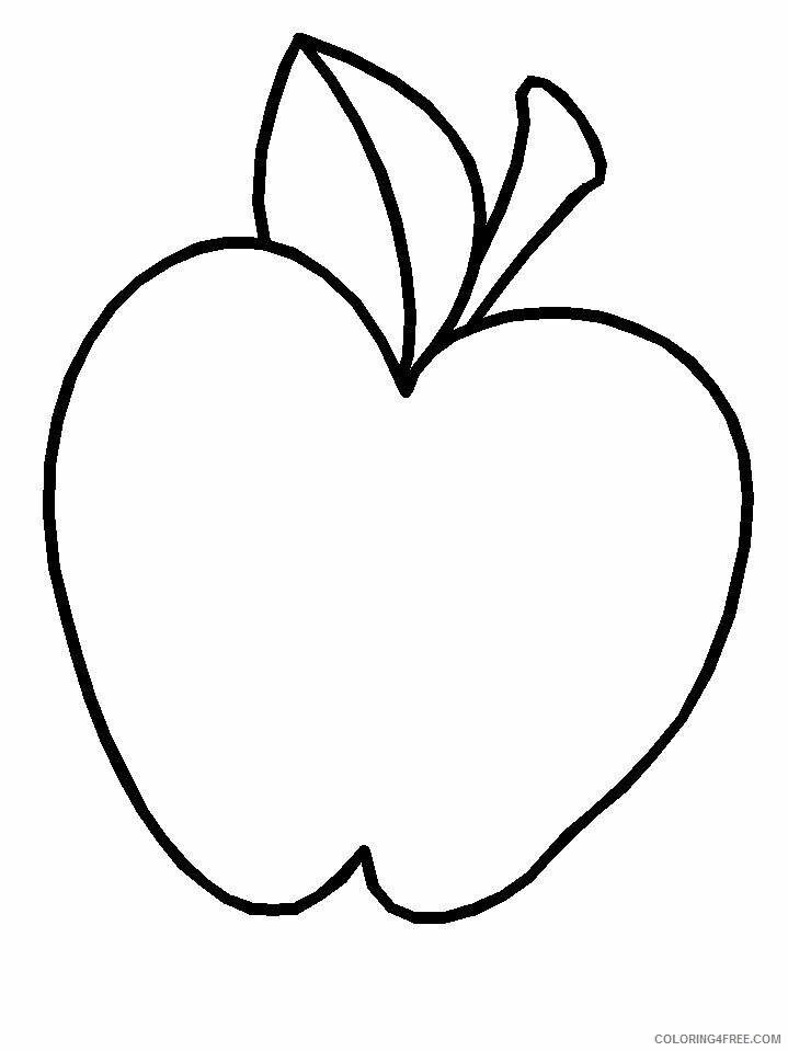 Apple Fruit Images Printable Sheets Apple Fruit 2021 a 1972 Coloring4free
