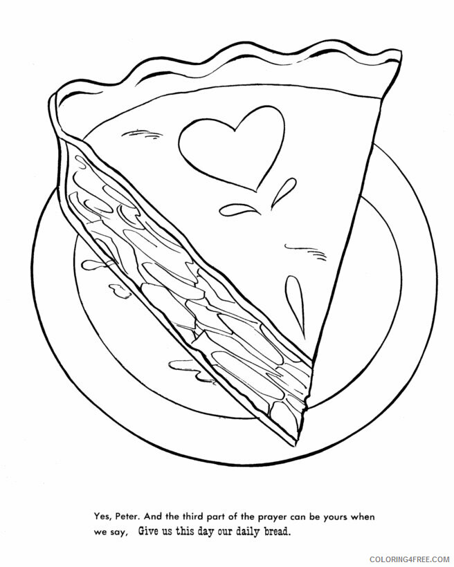 Apple Pie Coloring Page Printable Sheets Bible Thanksgiving Dinner Feast 2021 a 2007 Coloring4free