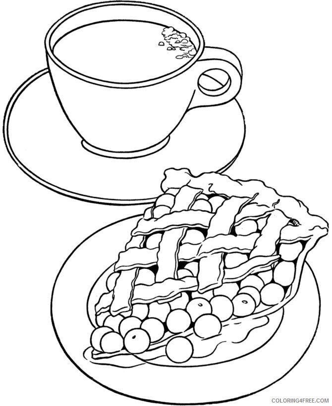 Apple Pie Coloring Page Printable Sheets Cherry Face Coloring 2021 a 2008 Coloring4free