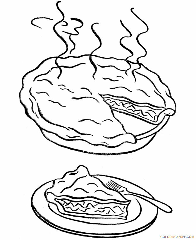 Apple Pie Coloring Pages Printable Sheets Pie for Kids 2021 a 2021 Coloring4free