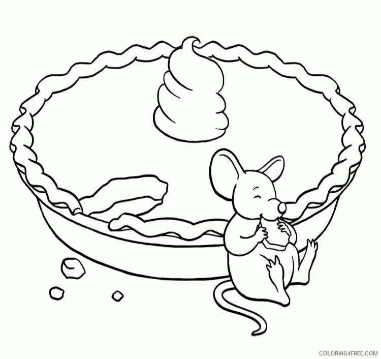 Apple Pie Coloring Pages Printable Sheets Pie for Kids 2021 a 2022 Coloring4free