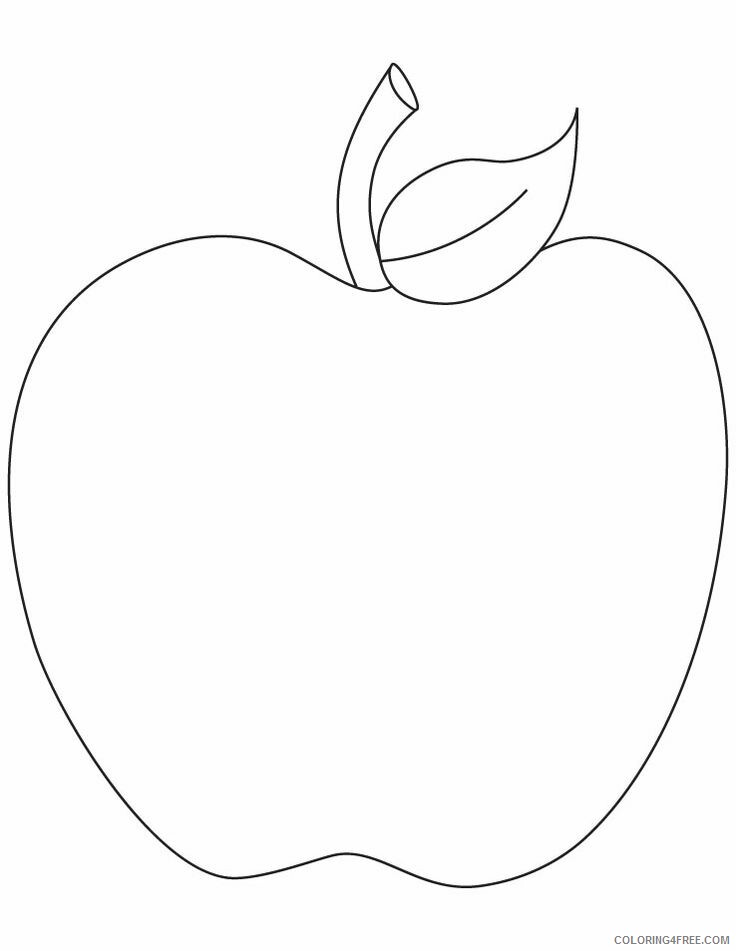 Apple Template For Kids Printable Sheets Pin by Kerri Pearce on 2021 a 2036 Coloring4free