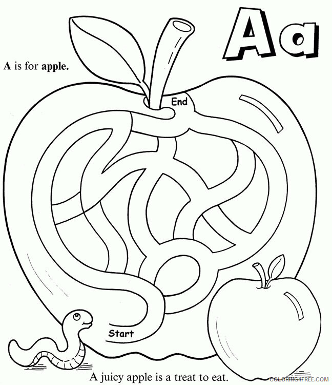 Apple Template For Kids Printable Sheets inkspired musings An Apple a 2021 a 2035 Coloring4free
