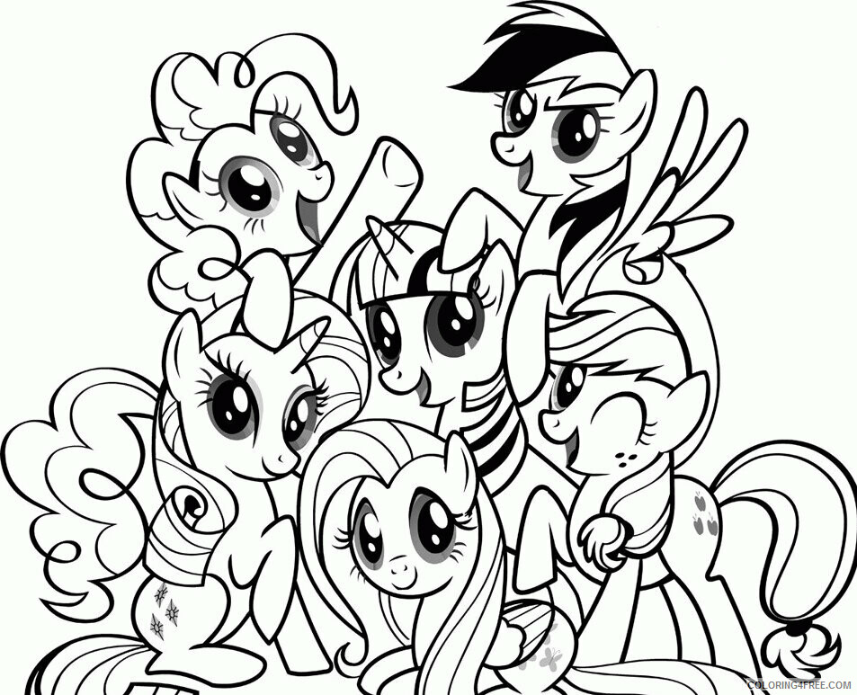 Applejack Coloring Pages Printable Sheets Applejack Little Pony Pages 2021 a 2070 Coloring4free