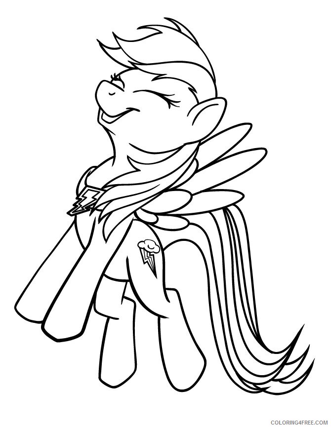 Applejack Coloring Pages Printable Sheets My Little Pony Rainbow Dash 2021 a 2087 Coloring4free