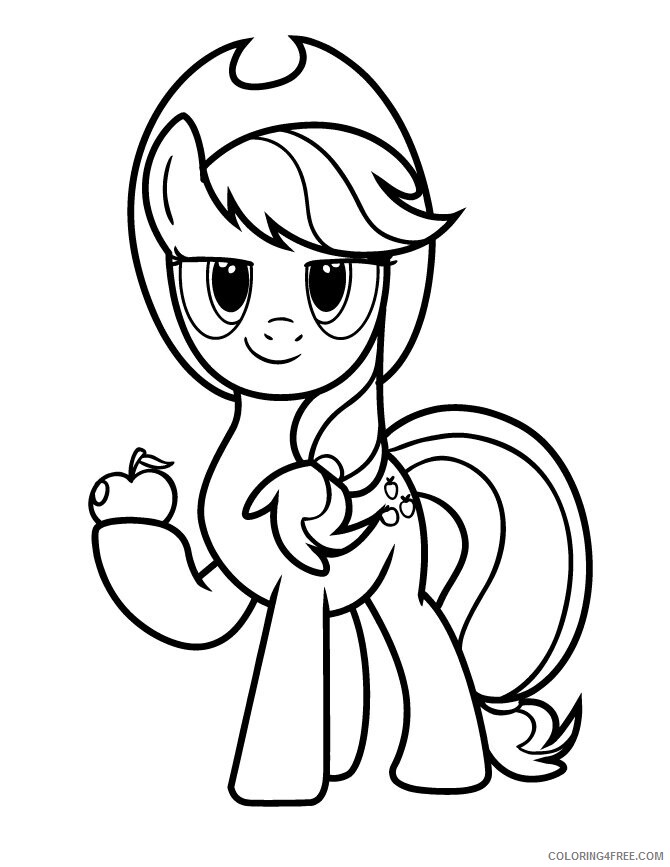 Applejack Coloring Pages Printable Sheets applejack Colouring jpg 2021 a 2071 Coloring4free