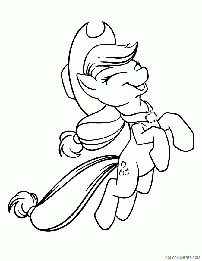 Applejack My Little Pony Coloring Pages Printable Sheets My Little Pony Pages 2021 a 2136 Coloring4free