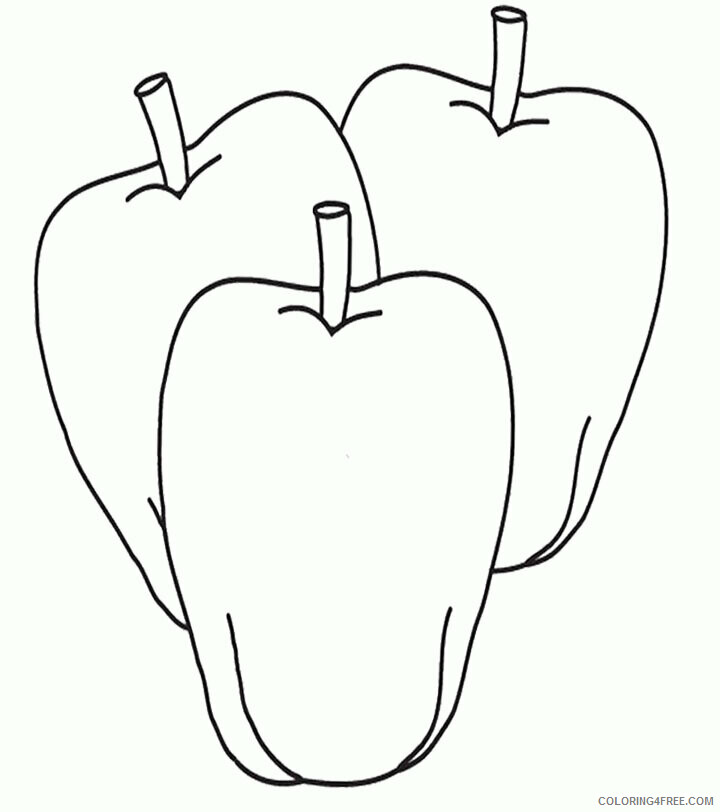 Apples Coloring Pages Printable Sheets 3 apples Colouring page 2021 a 2145 Coloring4free