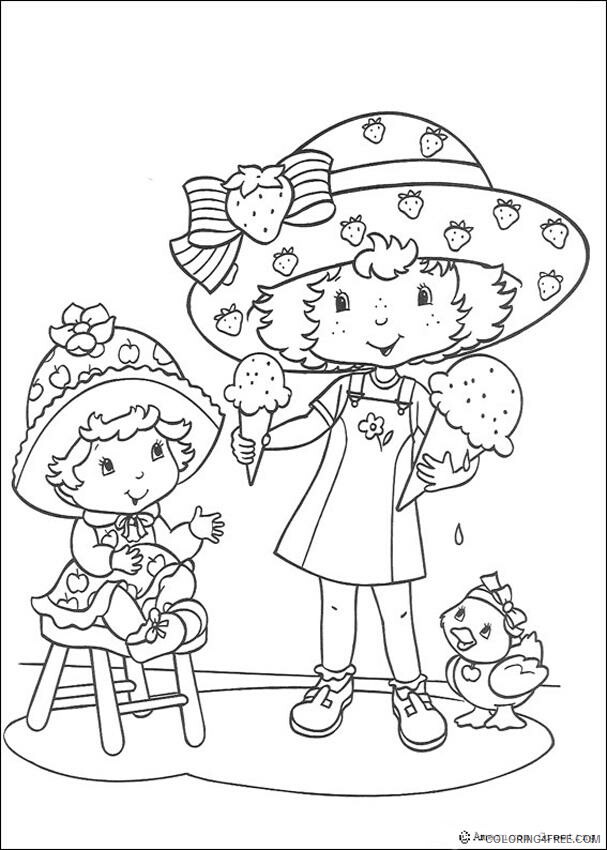 Apples Coloring Pages Printable Sheets STRAWBERRY SHORTCAKE Strawberry 2021 a 2160 Coloring4free