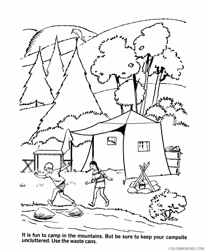 April Coloring Pages for Kids Printable Sheets Earth Day Environmental 2021 a 2169 Coloring4free